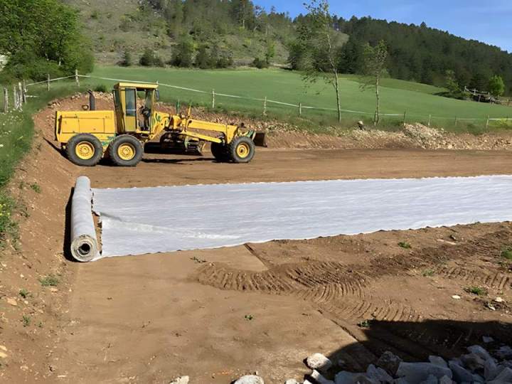 Pose géotextile Mende